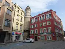 Jelenia Gora / Hirschberg, Schlo�turm in der Grodzka Stra�e (11.09.2021)