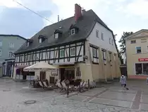 Cieplice Slaskie-Zdroj / Bad Warmbrunn, Fachwerkhaus am Plac Piastowski (11.09.2021)