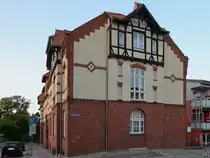 Ein Stadthaus, so gesehen Ende August 2013 in G�strow.