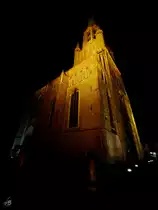 Die im Stil der Backsteingotik erbaute Evangelisch-Lutherischen Kirche Sankt Bartholomaei ist das Wahrzeichen der Stadt Demmin. (M�rz 2016)