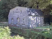 Bad Schandau. Ehemaliges Wasserwerk erbaut 1896 an der Kirnitzschtalstrasse besucht am 09. Oktober 2021.