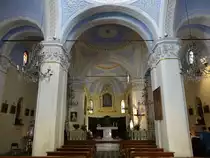 San Lorenzo al Mare, Innenraum der Pfarrkirche St. Maria (03.10.2021)