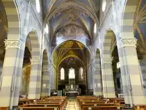 Ventimiglia, Innenraum der Pfarrkirche St. Agostino (03.10.2021)