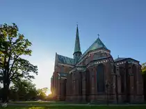 Die Ostfassade des M�nsters in Bad Doberan kurz vor Sonnenuntergang. (August 2013)