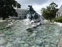 Kopenhagen, Gefionbrunnen im Churchillparken (23.07.2021)