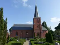 Drag�r, evangelische Kirche, erbaut 1885 durch den Architekten C.E. Wessel im neugotischen Stil (21.07.2021)