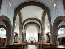 Roskilde, Innenraum der St. Ibs Kirche, erbaut im 12. Jahrhundert (21.07.2021)