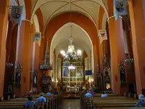 Zielona Gora / Gr�nberg, Innenraum der St. Hedwig Kirche (31.07.2021)