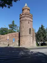 Pyrzyce (Pyritz), Baszta Sowia in der Stra�e 1. Mai (31.07.2021)