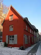 Eine kleine H�userzeile in der Altstadt von Stralsund. (Dezember 2014)