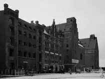 Alte Speichergeb�ude auf der Hafeninsel in Stralsund. (Dezember 2014)