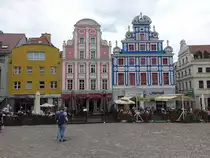 Szczecin / Stettin, historische Giebelh�user am Rynek Sienny (31.07.2021)