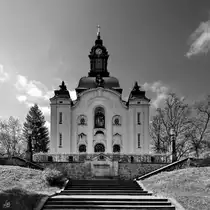 Die evangelisch-lutherische Moritzburger Kirche wurde von 1902 bis 1904 im neobarocken Stil erbaut. (April 2014)