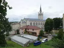Bytow / B�tow, Pfarrkirche St. Katharina, erbaut von 1848 bis 1854 (01.08.2021)