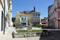 CALDAS DA RAINHA (Concelho de Caldas da Rainha), 15.08.2019, Blick auf den Largo Dr. Jos� Barbosa