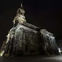 Die Dresdner Kreuzkirche wurde in seiner Geschichte f�nfmal zerst�rt, der letzte (�u�ere) Wiederaufbau erfolgte von 1946 bis 1955.