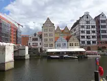 Gdansk / Danzig, H�user auf der Speicherinsel an der Chmielna Stra�e (02.08.2021)