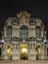 Blick auf den Wallpavillon im Innenhof des Dresdener Zwingers. (April 2014)