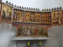 Gdansk / Danzig, gotischer Fl�gelaltar in der St. Marien Kirche (02.08.2021)