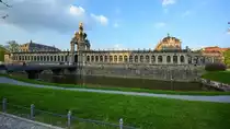 Der Zwinger in Dresden entstand ab 1709 als Orangerie und Garten sowie als repr�sentatives Festareal. (April 2014)