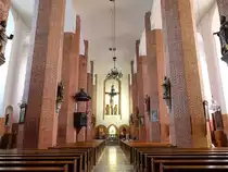Elblag / Elbing, gotischer Innenraum der St. Nicolai Kirche (03.08.2021)