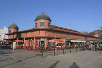 OLH�O (Concelho de Olh�o), 05.02.2020, die �stliche der beiden Markthallen