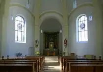 Badenweiler, Blick zum Altar in der Marienkapelle, Sept.2021