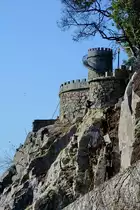 Der Turm des Schlossgartens (Torre�o do Jardim do Pal�cio) im Park des Kristallpalastes in Porto. (Januar 2017) 