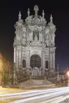 Die barocke Kirche der Kleriker (Igreja dos Cl�rigos) wurde zwischen 1732 und 1750 erbaut. (Porto, Januar 2017)