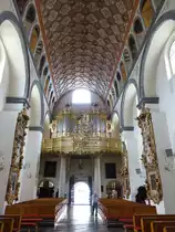 Pultusk, Orgelempore in der Stiftskirche Maria Verk�ndigung (05.08.2021)