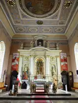 Mlawa / Mielau, Hochaltar in der Pfarrkirche Hl. Dreifaltigkeit (05.08.2021)