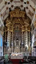 Blick auf den Altar der Kathedrale von Porto (S� do Porto), mit deren Bau Anfang des 12. Jahrhunderts begonnen wurde.