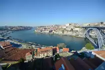 Blick �ber den Fluss Douro auf die Altstadt von Porto. (Januar 2017)