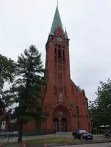 Bydgoszcz / Bromberg, Pfarrkirche St. Andreas, erbaut von 1901 bis 1903 durch den Architekten Heinrich Seeling (06.08.2021)