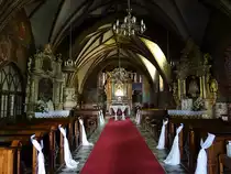 Wlocławek / Leslau, Innenraum der St. Johannes Kirche (07.08.2021)