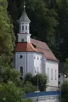 Die Filialkirche Unserer Lieben Frau am Berg in F�ssen wurde urspr�nglich im Mittelalter errichtet und 1682 noch einmal umgestaltet. (Juli 2017)