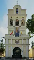 Der separate Glockenturm der Kirche St. Anna in Wilan�w. (Warschau, August 2015)