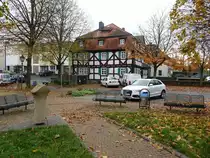 Gr�nberg, st�dtisches Brauhaus am Winterplatz (31.10.2021)