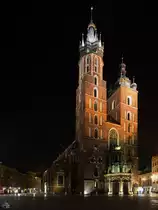 Mit dem Bau der Marienbasilika in Krakau wurde am Ende des 13. Jahrhunderts begonnen. (M�rz 2014)