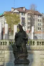 Die Statue des Heiligen Stanislaus auf dem Skałkah�gel in Krakau. (M�rz 2013)