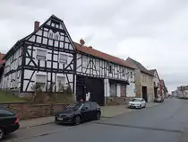 H�rnsheim, Fachwerkhaus an der Hauptstra�e (01.11.2021)