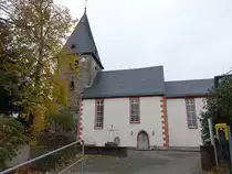 Kirch-G�ns, evangelische Kirche, romanische Saalkirche (01.11.2021)