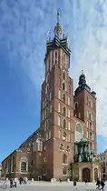 Mit dem Bau der Marienbasilika in Krakau wurde am Ende des 13. Jahrhunderts begonnen. (M�rz 2014)