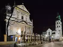 Im Bild die Peter-und-Paul-Kirche, direkt daneben die Andreaskirche in Krakau. (M�rz 2014)