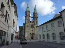 Meiningen, Schlundgasse mit Stadtkirche zu unseren Lieben Frau (27.02.2022)
