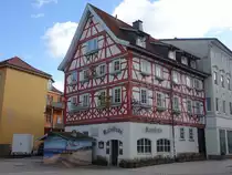 Meiningen, historische Ratsstube in der Anton Ulrich Stra�e (27.02.2022)