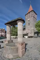 Ein alter Zugbrunnen in der N�he des Tierg�rtnertores in N�rnberg. (Mai 2017) 