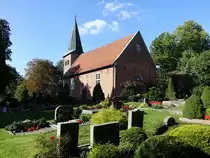 Schweiburg, evangelische St. Vitus Kirche, erbaut 1762 (08.10.2021)