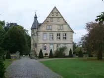 Apelern, Wasserschloss M�nchhausen, erbaut von 1560 bis 1561 durch den Baumeister Jakob K�lling (07.10.2021)