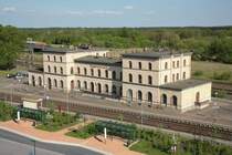 Bahnhofsgeb�ude von Hagenow Land. 07.05.2008